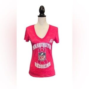 Washington Redskins Women's T-Shirt Breast Cancer Awareness. Size Medium.